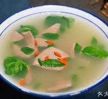 Goji Leaf and Pig Liver Soup