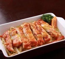 Crispy Chicken Cutlet Curry Noodles