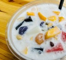 Coconut Milk Mango Taro Ball Ice Rice