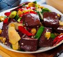 Stir-fried Pig Blood