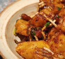 Crispy Pork Floss with Old Milk Potato Salad