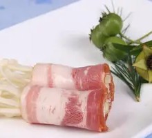Enoki Mushroom with Bacon