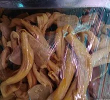 Duck Blood and Intestine Stir-fry