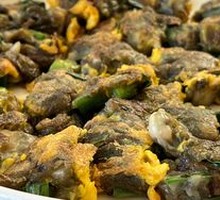 Oyster and Purple Seaweed Pan-Fry