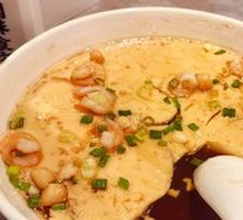 Shrimp and Scallop Steamed Egg Custard