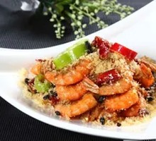 Prawn in Batter Fried with Garlic