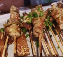 Pickled Chili Chicken Skewers
