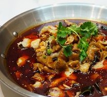 Sichuan-style Boiled Intestines and Live Fish