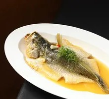 Steamed Yellow Croaker with Shaoxing Wine and Chicken Broth