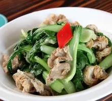 Bok Choy with Pork Cracklings