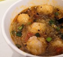 Shrimp Slurry and Crispy Pork Knuckle Meatball Cup