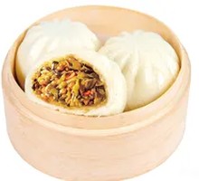 Salted Vegetable Pan-Fried Buns
