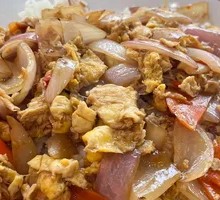Onion and Egg Fried Rice