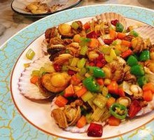 Scallops Stir-Fried with Green Onion