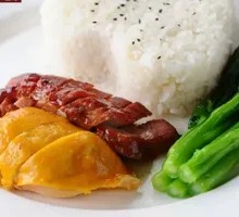 Roast Duck and Salted Chicken Rice