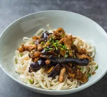 Eggplant and Pork Noodles