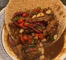 Crispy Rice Braised Native Chicken