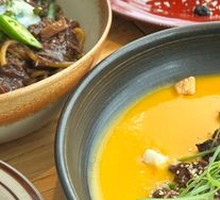 Korean-Style Slow-Cooked Beef Rib with Pumpkin Sauce