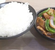 Sauce-Braised Pork Liver Rice