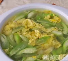 Loofah Egg Soup