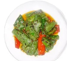 Braised Green Pepper with Tiger Stripes