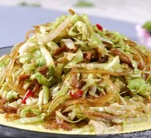 Cabbage Stir-Fried with Vermicelli