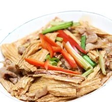 Fried Tofu Skin and Pork Rice