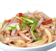 Onion Shredded Pork Rice
