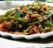 Minced Pork with Kelp Strips