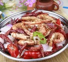 Dry Pot Prawns