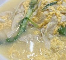Tofu Skin with Egg and Chicken Grass