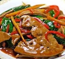 Stir-fried Pork Liver with Sauce