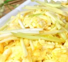 Scallion omelette