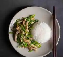 Green Pepper Shredded Pork Rice