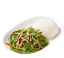Green Pepper Shredded Pork Rice