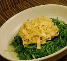 Chicken Feather Greens with Tofu Skin