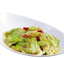 Spicy Pork with Shredded Cabbage in Wooden Bucket Rice