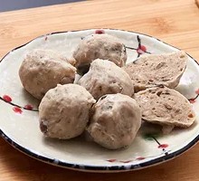 Beef tendon meatballs