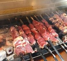 Lamb Skewers on Red Willow Branches