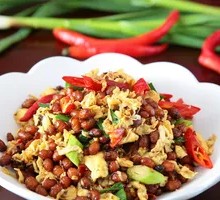 Fermented bean and egg stir-fry