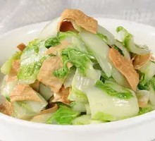 Fried Tofu Skin with Hangzhou Cabbage