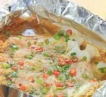 Steamed Seafood with Vermicelli in Foil
