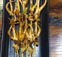 Squid Head Skewers