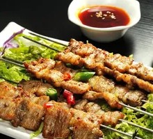 Braised Pork Belly Skewers