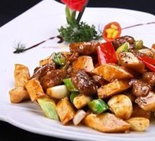 Almond Mushroom Steak Cubes