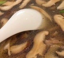 Mushroom Pork Slice Egg Soup