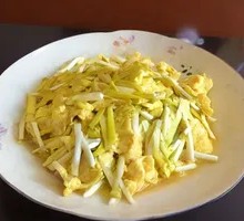 Scallion omelette