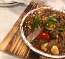 Grilled Beef on Iron Plate