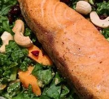 Pan-Seared Salmon with Avocado Salad