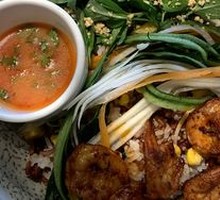 Thai Shrimp Bowl with Spicy Lime Dressing